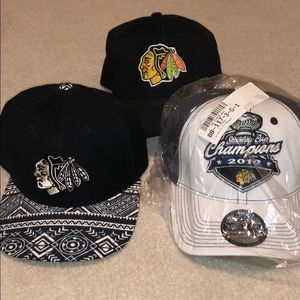 3 for 1 Chicago Blackhawks Hats
